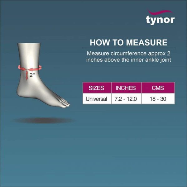 Tynor Ankle Splint, Black (1 Unit) - Image 6