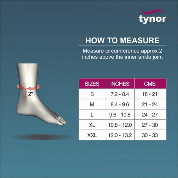 Tynor Anklet Comfeel Pair, Grey (1 Unit) - Image 5