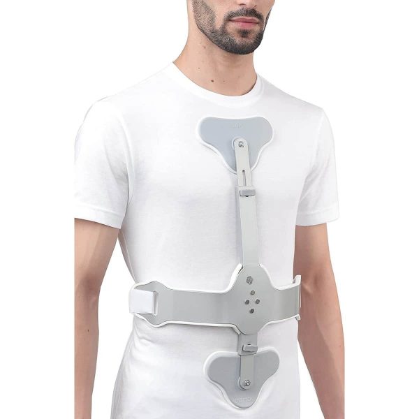 Tynor Ash Hyper Extension Brace, Silver (1 Set)