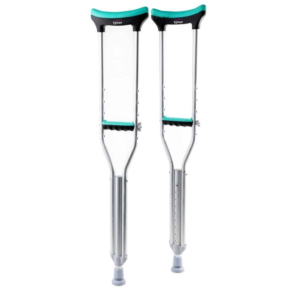 Tynor Auxiliary Crutch, Silver (1 Pair)