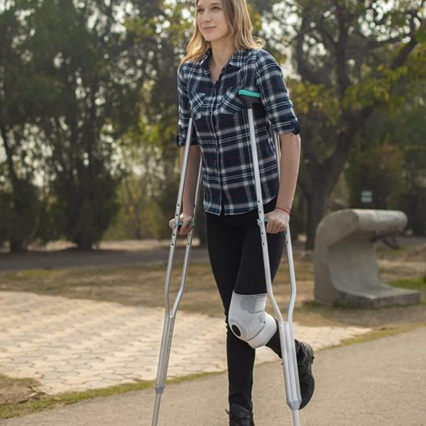 Tynor Auxiliary Crutch, Silver (1 Pair) - Image 5