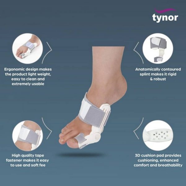 Tynor Bunion Splint, White (1 Unit) - Image 2