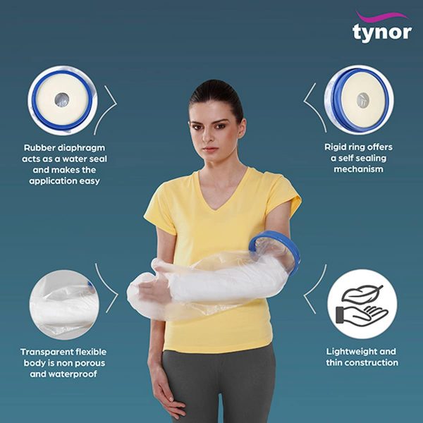 Tynor Cast Cover For Arm, White (1 Unit) - Image 2