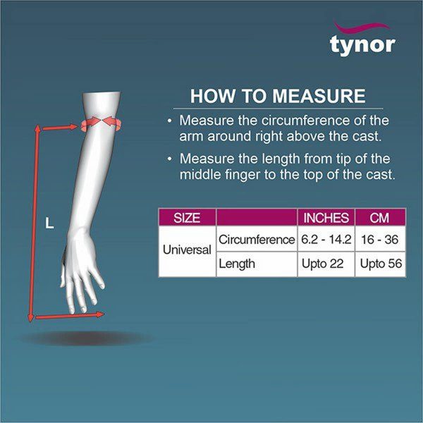 Tynor Cast Cover For Arm, White (1 Unit) - Image 3