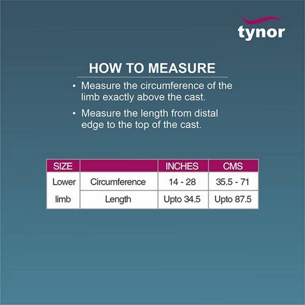 Tynor Cast Cover For Leg, White (1 Unit) - Image 4