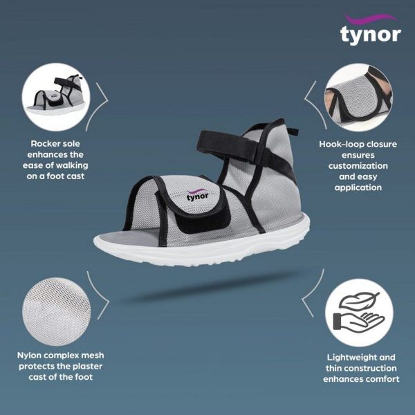 Tynor Cast Shoe Rocker Sole, Grey (1 Unit) - Image 5
