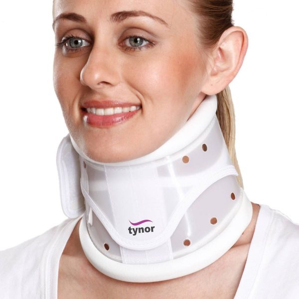 Tynor Cervical Collar Hard Adjustable, White (1 Unit)