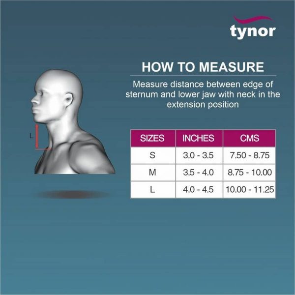 Tynor Cervical Collar Hard Adjustable, White (1 Unit) - Image 4