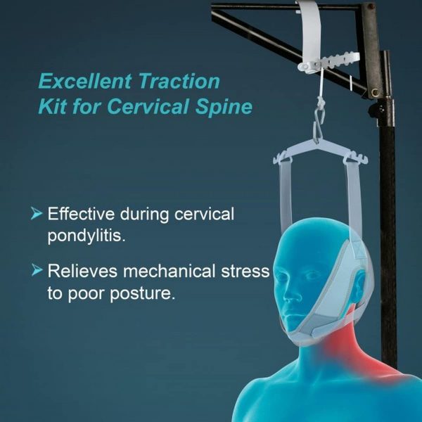 Tynor Cervical Traction Kit (Sitting) With Weight Bag, Grey (1 Set) - Image 2
