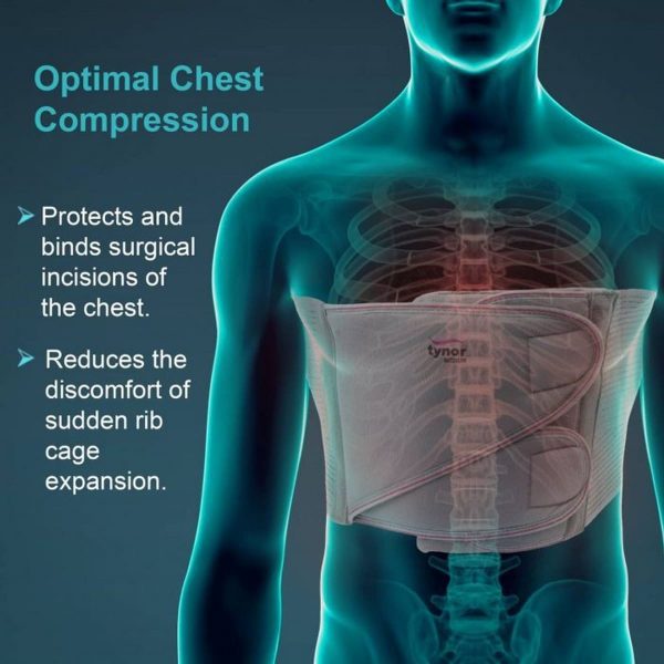 Tynor Chest Binder, Grey (1 Unit) - Image 2