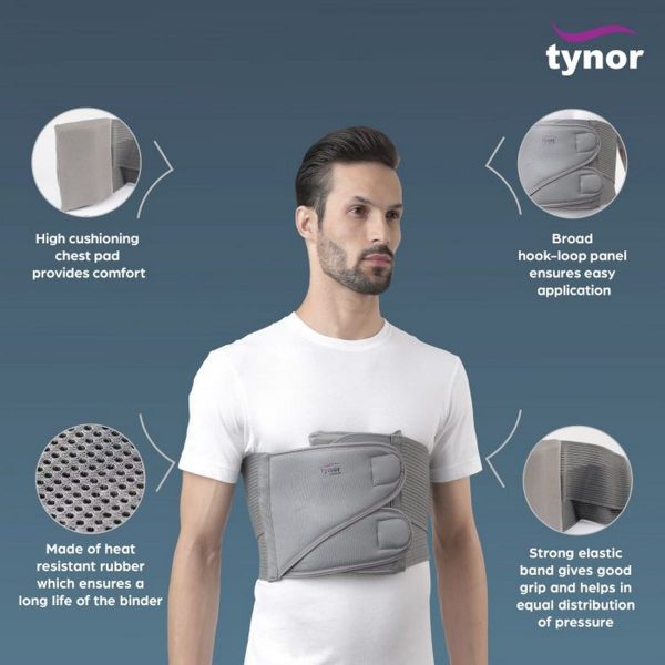 Tynor Chest Binder, Grey (1 Unit) - Image 3
