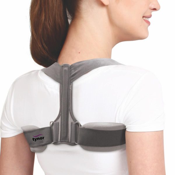 Tynor Clavicle Brace With Fastening Tape, Grey (1 Unit)