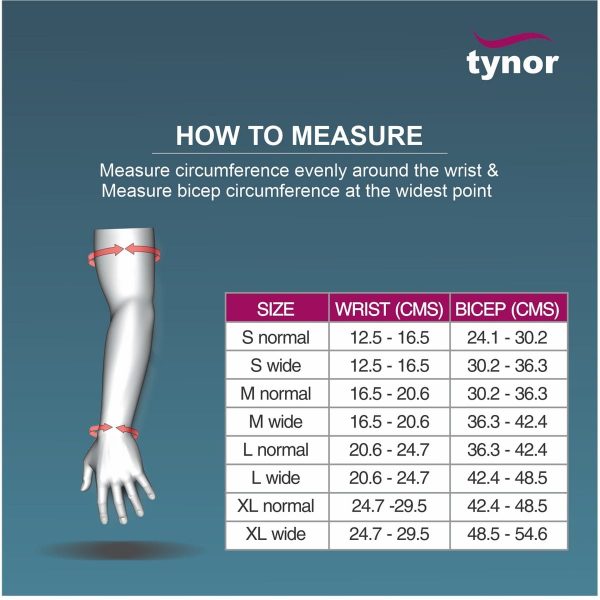 Tynor Compression Garment Arm Sleeve, Beige (Unit) - Image 6