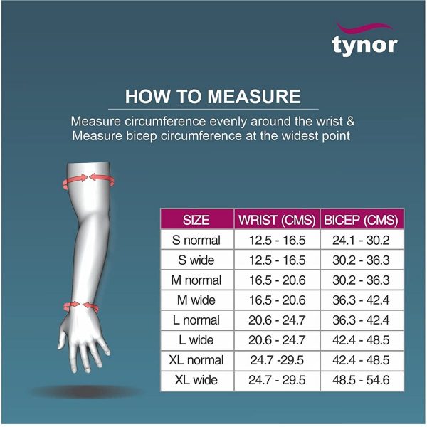 Tynor Compression Garment Arm Sleeve With Shoulder Cover, Beige (1 Unit) - Image 4