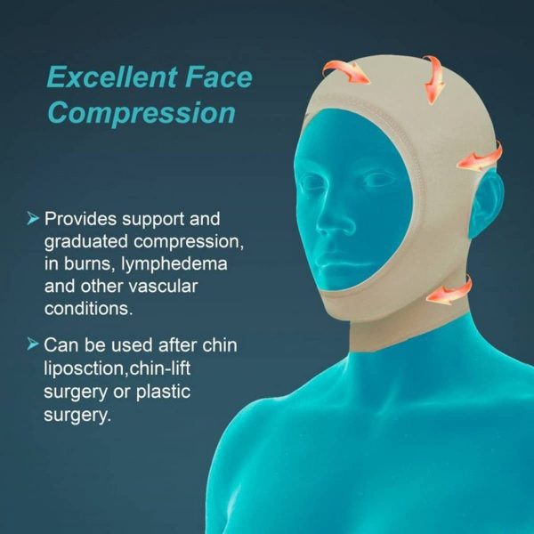 Tynor Compression Garment Face Open Hood, Beige (1 Unit) - Image 4