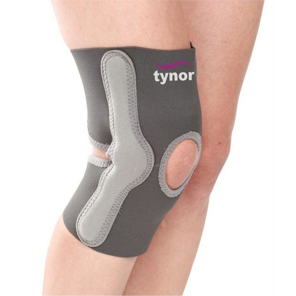 Tynor Elastic Knee Support, Grey  (1 Unit)