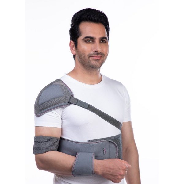 Tynor Elastic Shoulder Immobiliser, Grey (1 Unit)