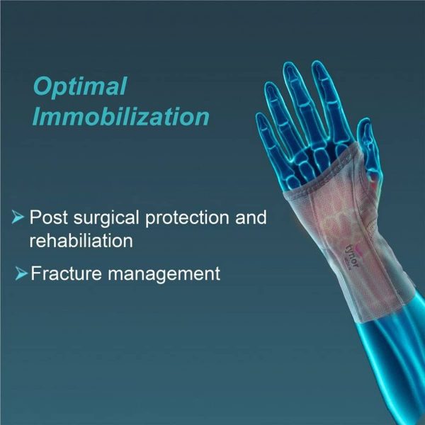 Tynor Elastic Wrist Splint, Grey (1 Unit) - Image 2