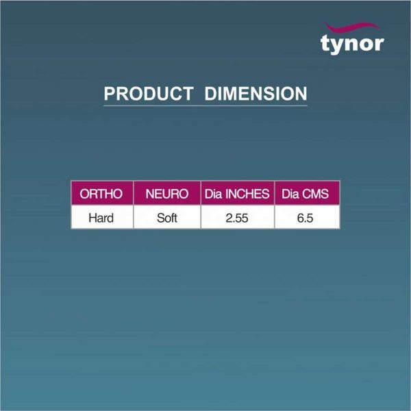 Tynor Exercising Ball PU Neuro, Yellow (1 Unit) - Image 4