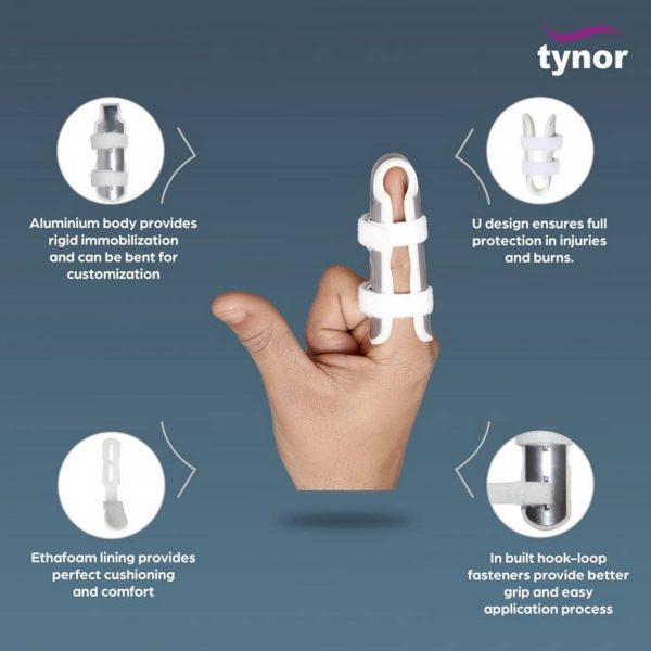Tynor Finger Cot, Silver (1 Unit) - Image 3