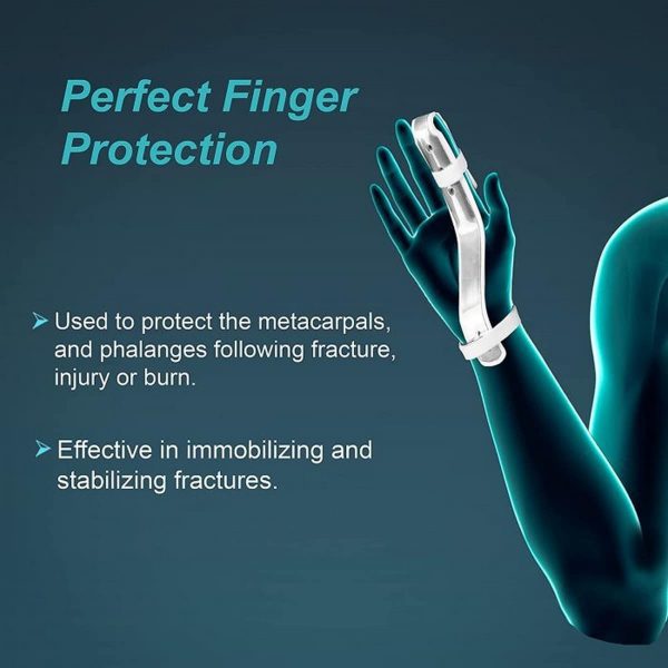 Tynor Finger Extension Splint, Silver (1 Unit) - Image 2