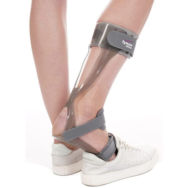 Tynor Foot Drop Splint With Liner, Grey (1 Unit)