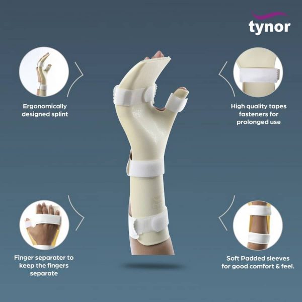 Tynor Hand Resting Splint, Beige (1 Unit) - Image 3