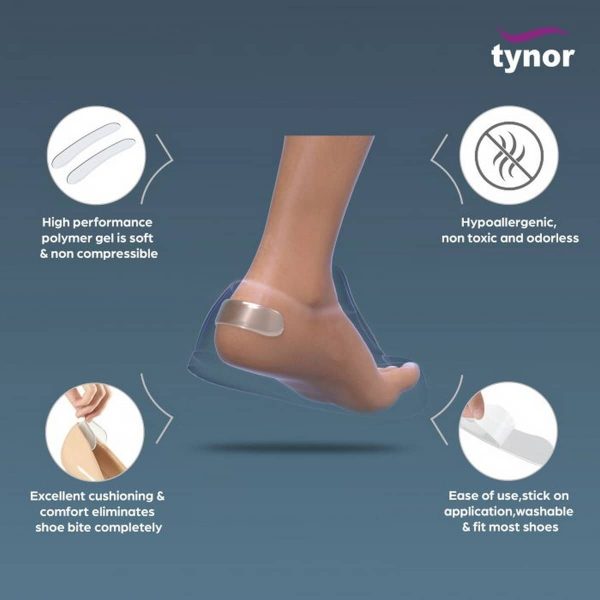 Tynor Heel Protector, White (1 Pair) - Image 4