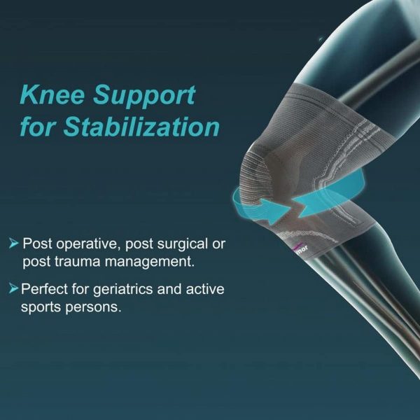 Tynor Knee Cap With Patellar Ring, Grey (1 Unit) - Image 6