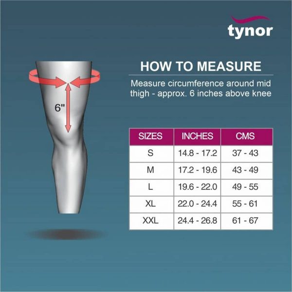 Tynor Knee Cap With Patellar Ring, Grey (1 Unit) - Image 3