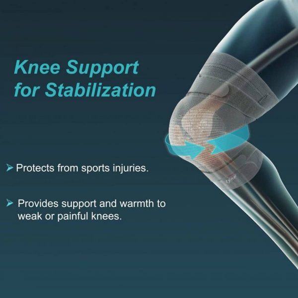 Tynor Knee Cap With Rigid Hinge, Grey (1 Unit) - Image 2