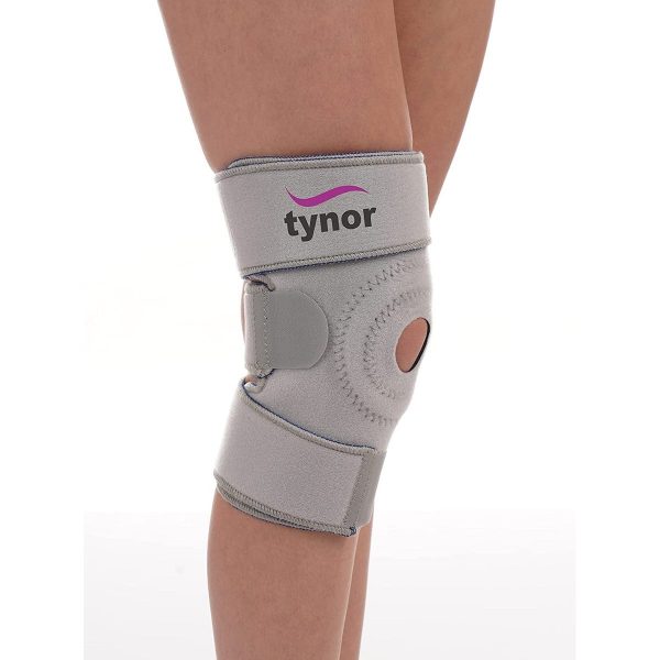 Tynor Knee Wrap Neoprene, Grey (1 Unit)