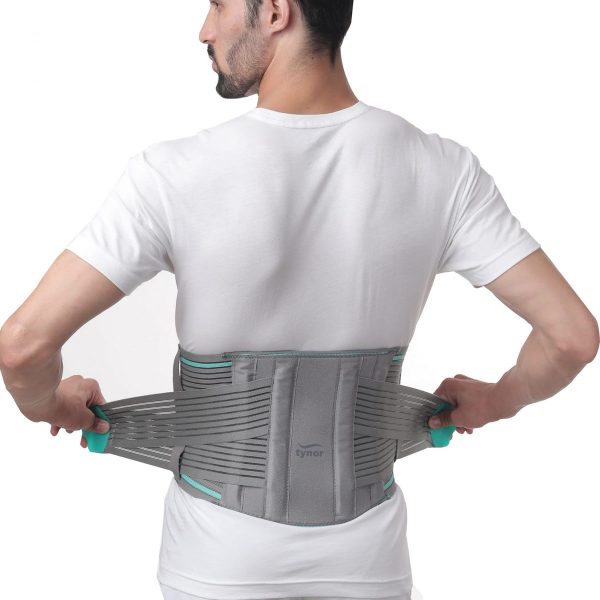 Tynor LS Belt Lumbopore, Grey (1 Unit)