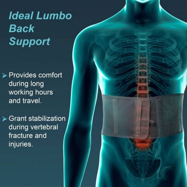 Tynor Lumbo Support, Grey (1 Unit) - Image 2