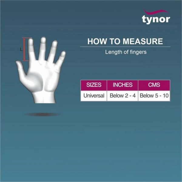 Tynor Mallet Finger Splint, Silver (1 Unit) - Image 2