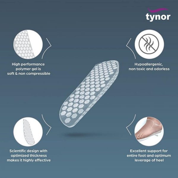 Tynor OA Wedge Insoles, White (1 Pair) - Image 3