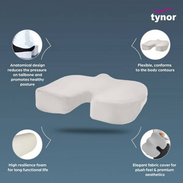 Tynor Ortho Cushion Seat, Grey (1 Unit) - Image 3