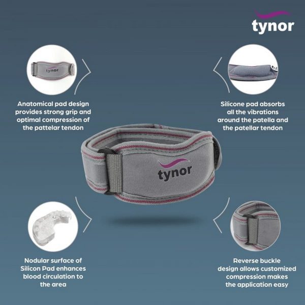 Tynor Patellar Support, Grey (1 Unit) - Image 5