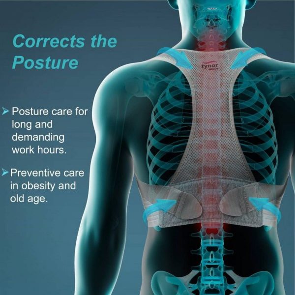 Tynor Posture Corrector, Grey (1 Unit) - Image 6