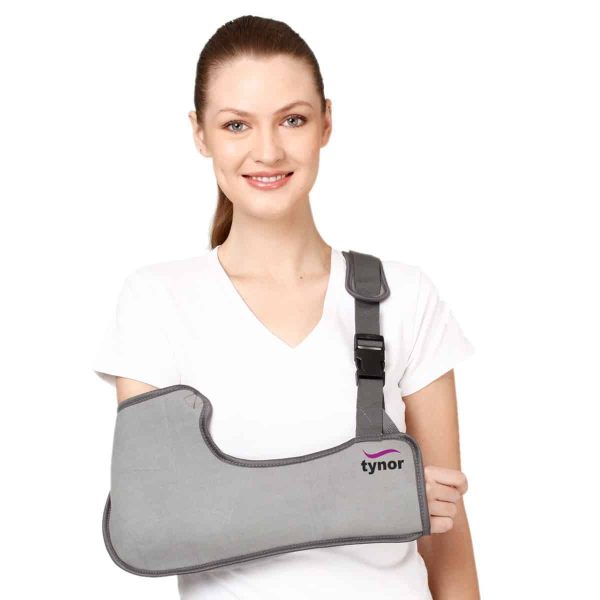 Tynor Pouch Arm Sling Tropical, Grey (1 Unit)