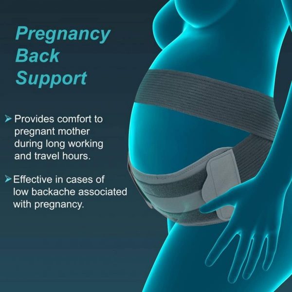 Tynor Pregnancy Back Support, Grey (1 Unit) - Image 2