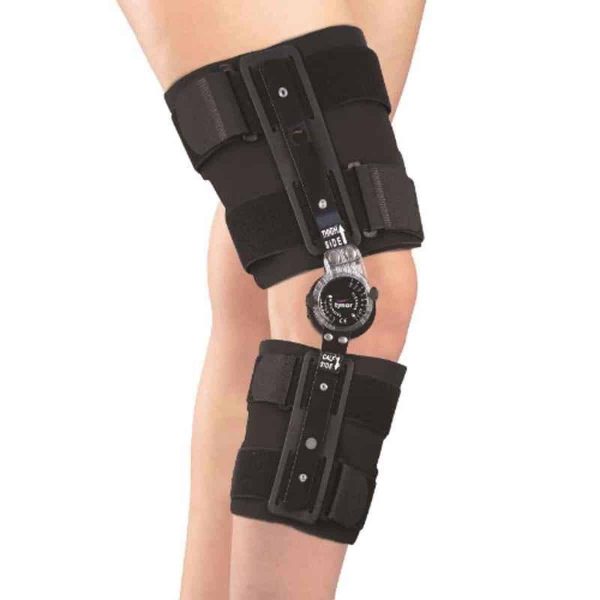 Tynor R.O.M. Knee Brace 22″/56cm, Black (1 Unit)