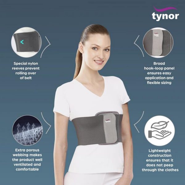 Tynor Rib Belt, Grey (1 Unit) - Image 3