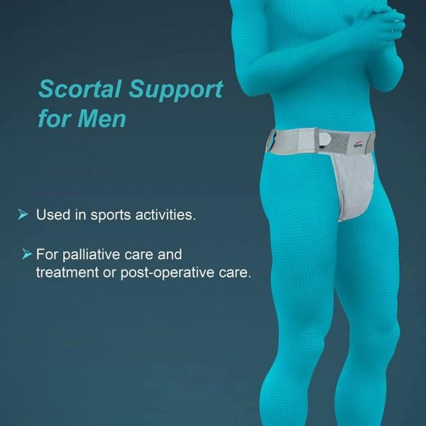 Tynor Scrotal Support, Grey (1 Unit) - Image 4