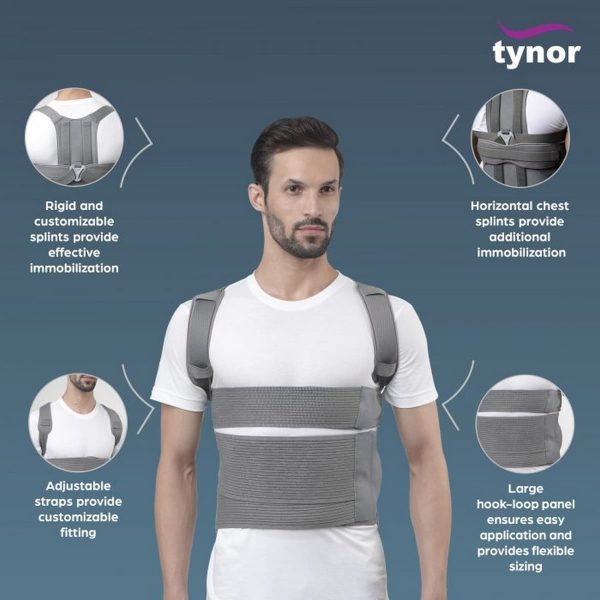Tynor Taylor’s Brace Short, Grey (1 Unit) - Image 2