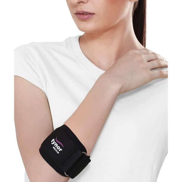 Tynor Tennis Elbow Support, Black (1 Unit)