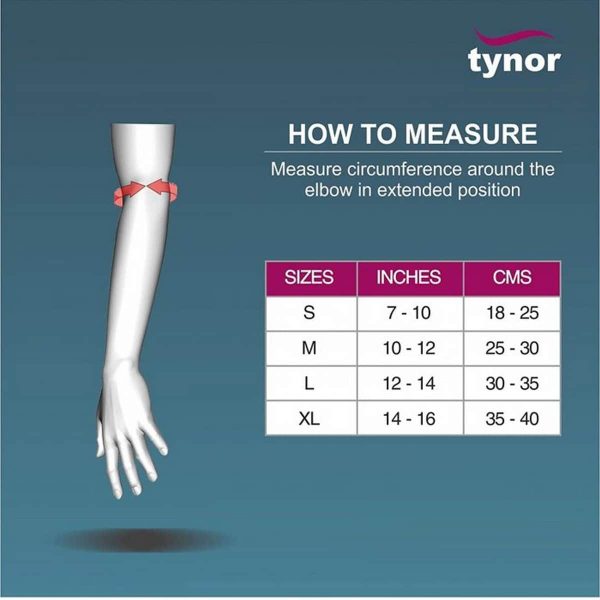 Tynor Tennis Elbow Support, Black (1 Unit) - Image 3