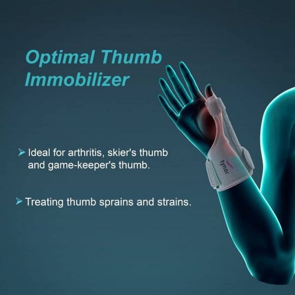 Tynor Thumb Spica Splint, Grey (1 Unit) - Image 2