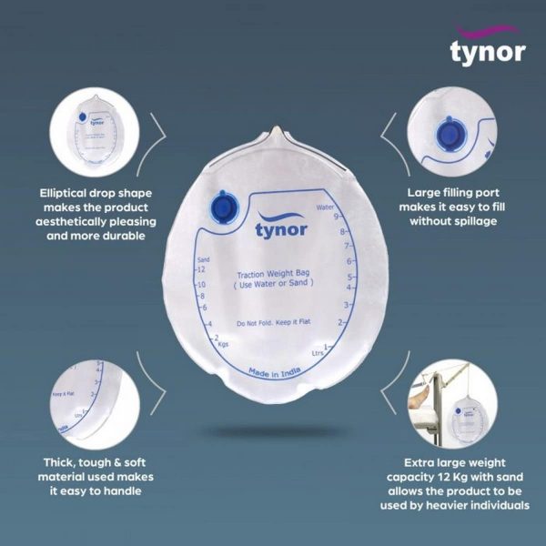 Tynor Traction Weight Bag, White (1 Unit) - Image 2