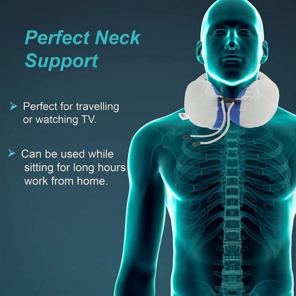 Tynor Travel Pillow, Grey (1 Unit) - Image 2